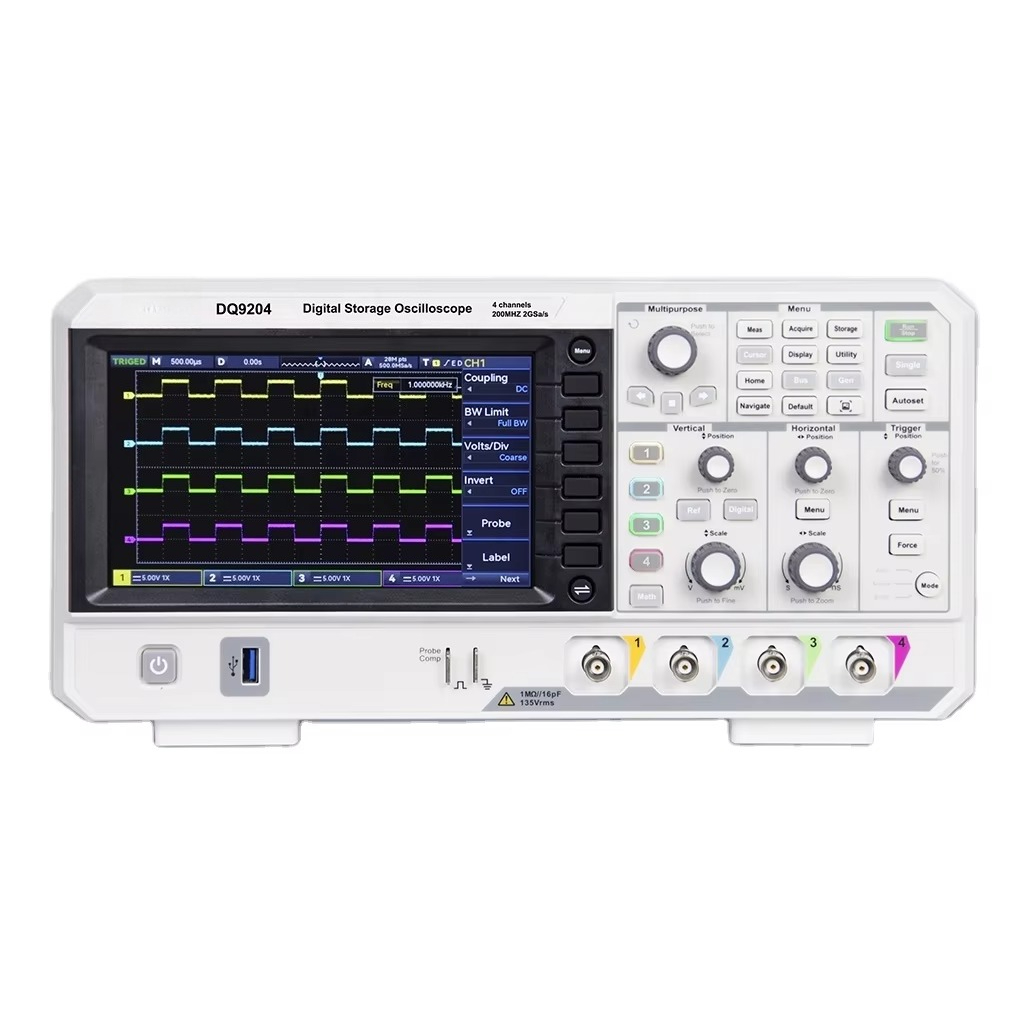 DQ9104 DQ9204 DIGITAL STORAGE  - đánh giá và giá Digital Storage Oscilloscope 4 Channel 100Mhz
