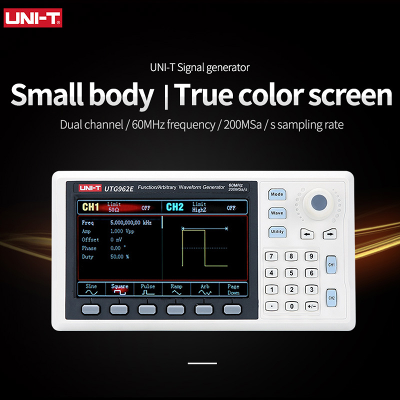 UNI-T UTG932 UTG962 Chức Năng  - đánh giá và giá Dual Channel Arbitrary Waveform Function Generator 60Mhz